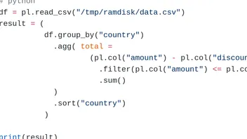 The effectiveness of Polars DataFrames